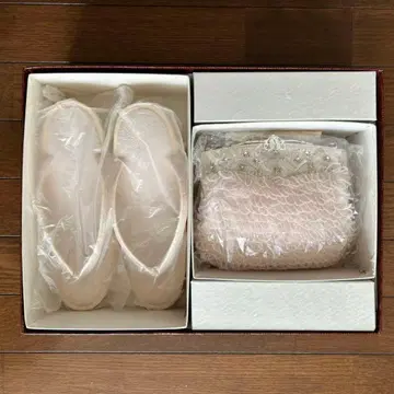 기모노 가방 & 조리 세트 (비즈 계열) 성인식