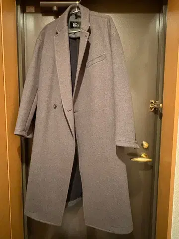 THE RERACS 그레이 체스터 코트 울 100%