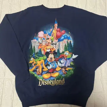 [ 레어 ] Disneyland 올드 디즈니 미키 맨투맨 M 상당