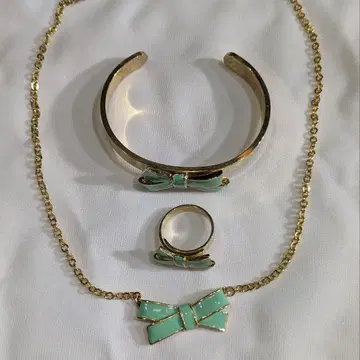 [ 미사용 새상품 ] Cynthia Rowley 목걸이 & 팔찌 3세트