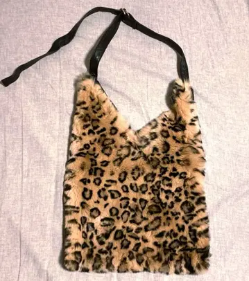 [새상품급] 유나이티드 로즈 레오파드 표범 무늬 숄더백 베이지 브라운