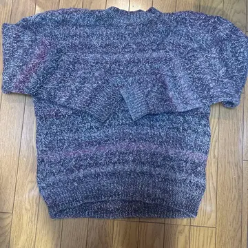 릴랙스 핏 니트 스웨터 그레이 계열