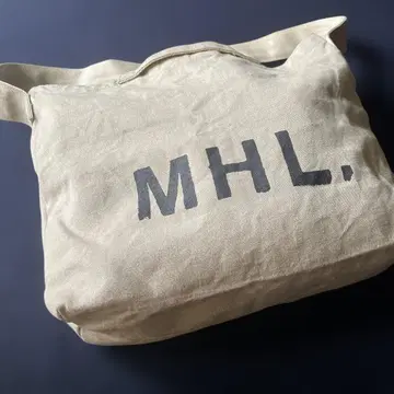 [ 어스 컬러 ] MHL. 베이지 숄더백 캔버스