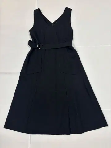 언타이틀 UNTITLED 울 오버롤 스커트 블랙 2 M 사이즈