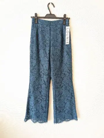 새상품 LOUNIE 레이스 팬츠 사이즈 2 파랑 루니