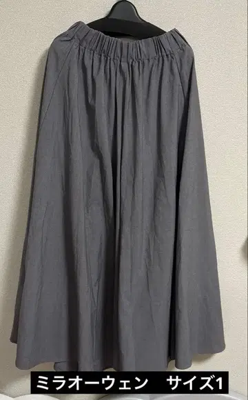 [ 새상품급 ] 미라 오웬 개더 맥시 스커트 1