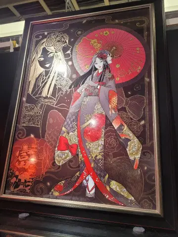 토미에 이토 준지 산리오 캐릭터즈 아트 포스터