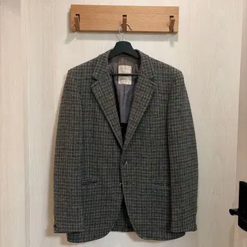 [ 레어 ] 해리스 트위드 체크 무늬 테일러드 자켓 [ 새상품급 ]
