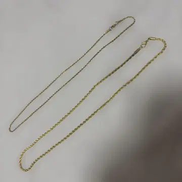 골드 목걸이 2개 세트