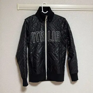 Kappa 블랙 ITALIA 퀼팅 자켓 & 베스트