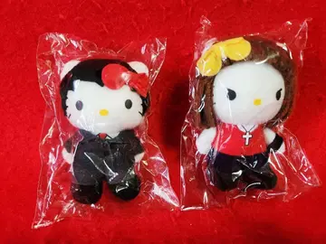 헬로키티 봉제 인형 세트 만담 갱스터 키링 키티