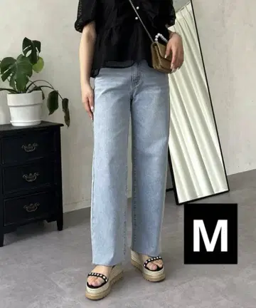 프로즈 베일 스트레치 슬림 스트레이트 데님 M