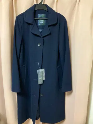 [ 새상품 ] KEITH 키이스 울 100% 네이비 롱 코트 38