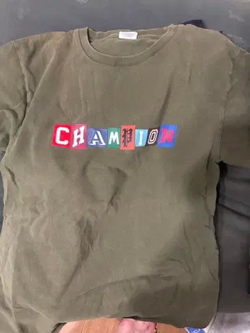 Champion 긴팔T셔츠 올리브 L