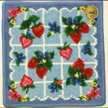 완판템 WEB 한정판 스트로베리 필드 쁘띠 페이러 손수건