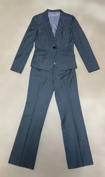 마루이 RU 그레이 스트라이프 팬츠 수트 상하의 세트 M