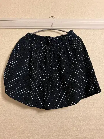 디즈니 후드티 UNIQLO 네이비 도트 무늬 팬츠(WOMAN)