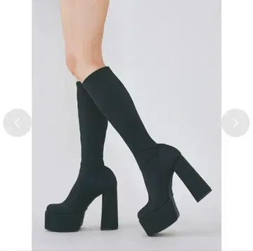 Darich 울트라 스트레치 롱 부츠 블랙 M