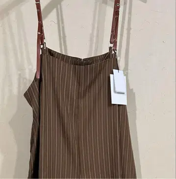 브라운 스트라이프 살로펫 미사용 택 포함