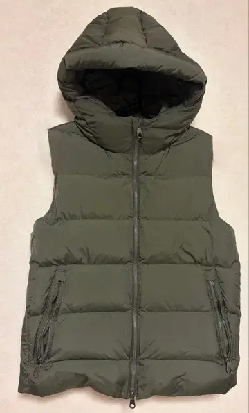 Johnbull 다운 베스트 후드 부착 S 사이즈 카키