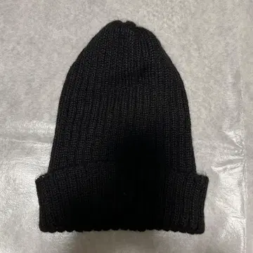 순수 알파카 비니 니트 모자 블랙