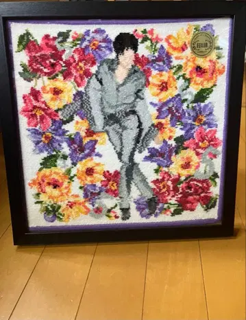 미사용 페이러 대형 손수건 액자 포함 고 히로미 60주년 한정판