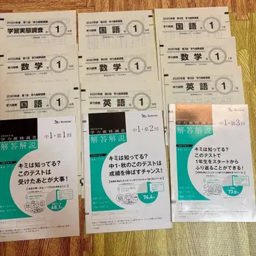 2020년 학력 추이 조사 중1