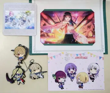 헤븐 번즈 레드 스트랩 3종, 엽서 2종, 코스터 세트