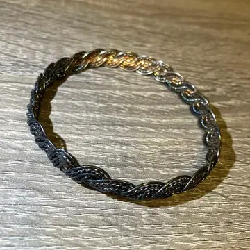 뱅글 뜨개질 팔찌 트위스트 망사 로프 디자인 메쉬 밧줄 무늬