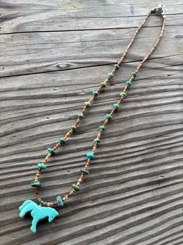 주니 페 티슈 말 호스 터콰이즈 히시 비즈 sterling 은제