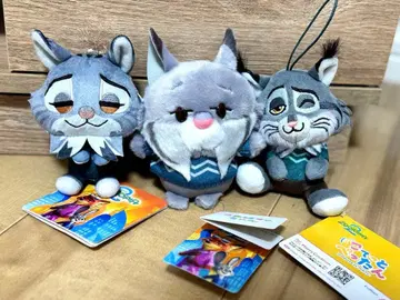 주토피아2 파우버트 봉제 인형 마스코트 3종 세트