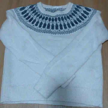 ANAYI 니트 38 울 모헤어 알파카 혼방 라메