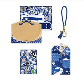 후쿠야 FUKUYA ririne 2024 초예 세트 부적 그림 말 파랑