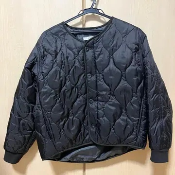 OMNES 블랙 퀼팅 자켓 M