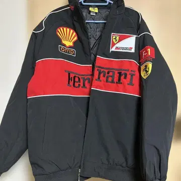 페라리 F1 점퍼 블루종 블랙/레드