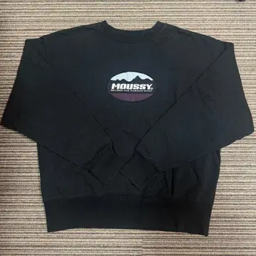 MOUSSY 로고 자수 맨투맨 F