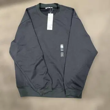 미사용 새상품 택 포함 UNIQLO U 에어리즘 코튼 스웨트 셔츠 L