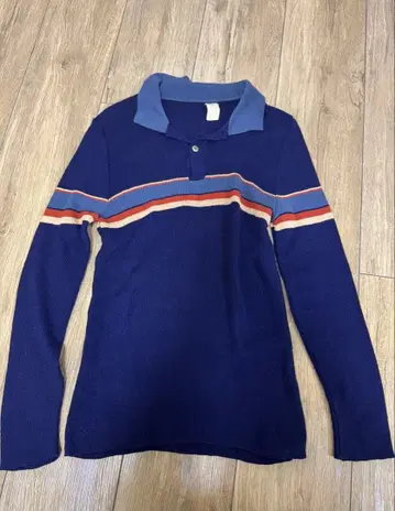 theour 구제 의류 카라 부착 니트