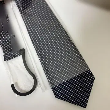 [클리닝 완료] 네이비 도트 패턴 넥타이