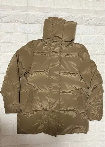 유나이티드 애로우즈 UWSC 숏 다운 코트 베이지 카키