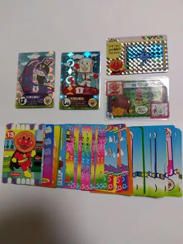 호빵맨 카드 세트 홀로그램 카드 포함