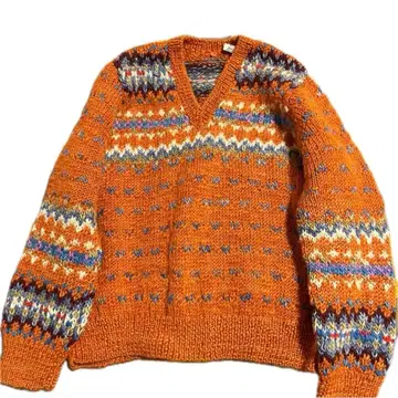 우루과이 제 핸드 니트 울 100%