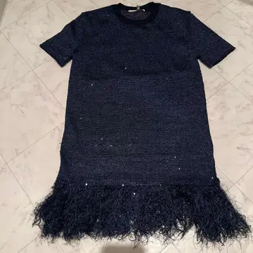 컨디션 최상 론 헤르만 스팽글 니트 네이비