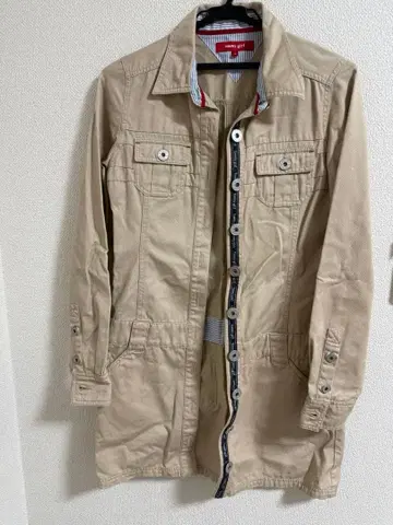 타미힐피거 베이지 트렌치코트 S