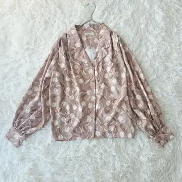 Darich 다리치 꽃무늬 블라우스 더스티 핑크 긴팔 깔끔한 페미닌