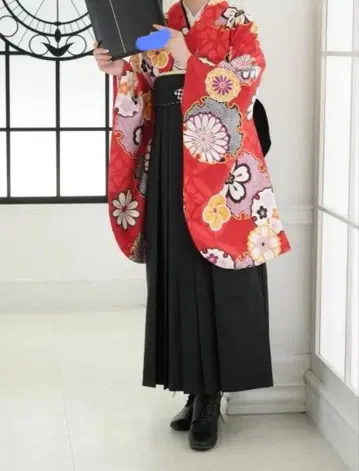 졸업 하카마 세트 2점 세트