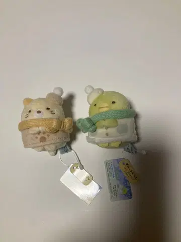스미코구라시 테노리 봉제 인형 고양이와 펭귄?