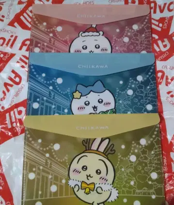 치이카와 (먼작귀) 플랫 케이스 3종 세트 세븐일레븐