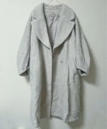 SNIDEL 스나이델 샤기 코쿤 코트 베이지 size 0