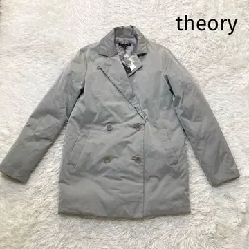 띠어리 택 포함 새상품 다운 코트 더블 버튼 그레이 DURMA